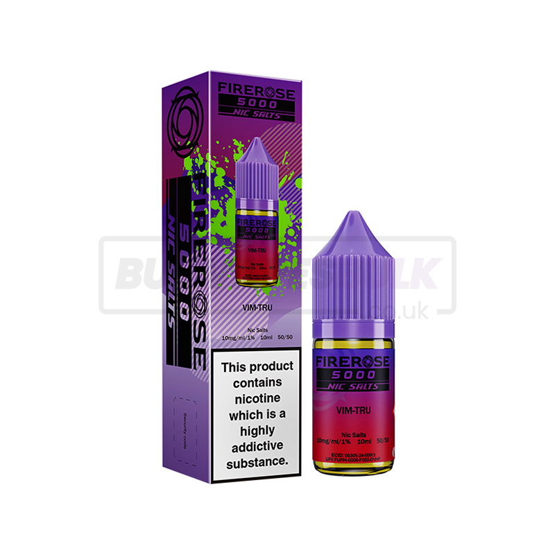 Elux Firerose 5000 Nic Salts Box of 10 Vim Tru