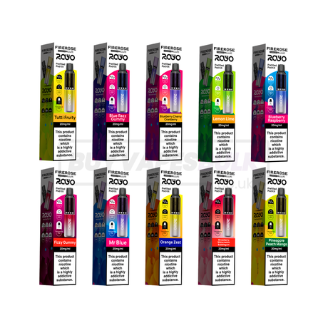 Elux Firerose Rayo 600 Prefilled Vape Kit 10 Pack