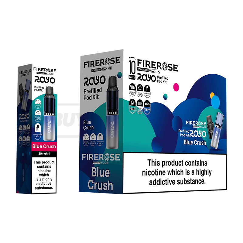 Elux Firerose Rayo 600 Prefilled Vape Kit 5 Pack