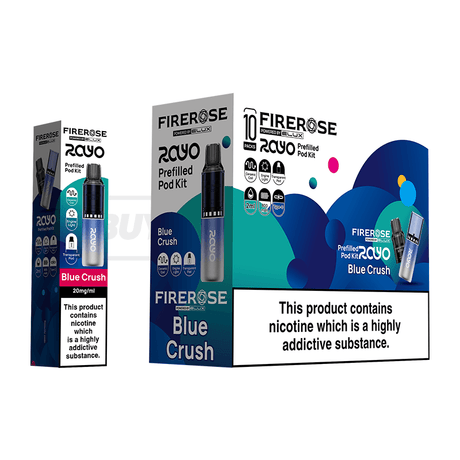 Elux Firerose Rayo 600 Prefilled Vape Kit 10 Pack Blueberry Crush