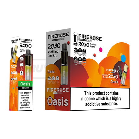 Elux Firerose Rayo 600 Prefilled Vape Kit 10 Pack Oasis