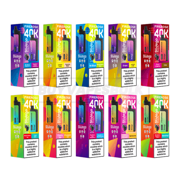 Elux Firerose Slidego 40K Prefilled Vape Kit 5 Pack