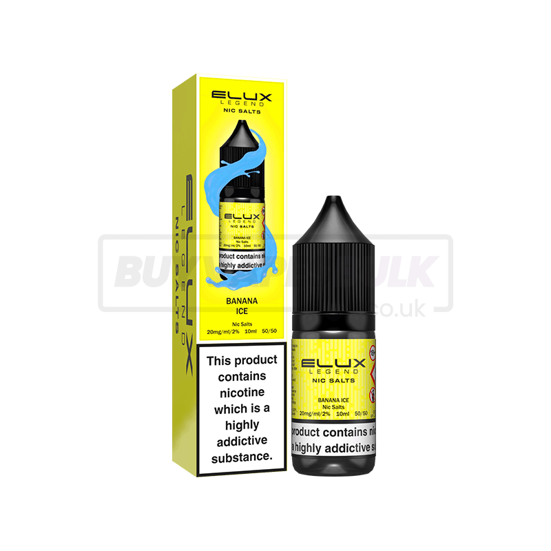 Banana Ice Elux Legend Nic Salt E-Liquid Pack of 10 x (10ml)