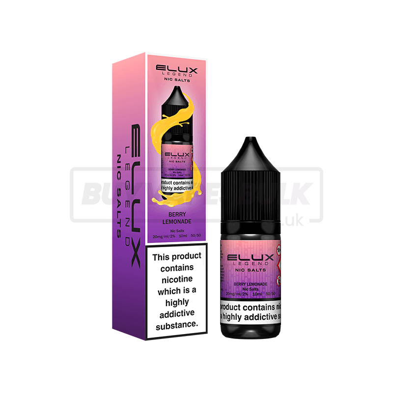 Berry Lemonade Elux Legend Nic Salt E-Liquid Pack of 10 x (10ml)