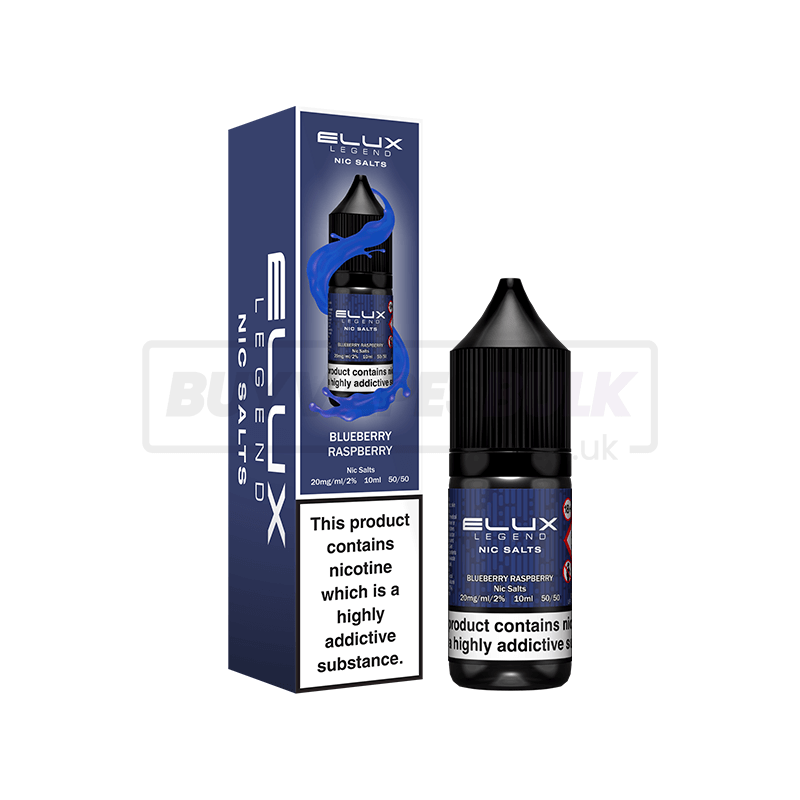 Blueberry Raspberry Elux Legend Nic Salt E-Liquid Pack of 10 x (10ml)