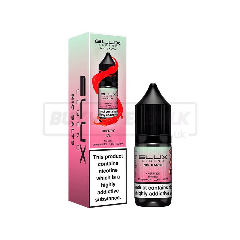 Cherry Ice Elux Legend Nic Salt E-Liquid Pack of 10 x (10ml)