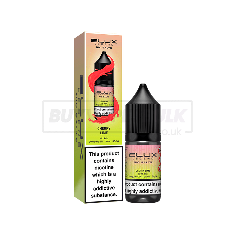 Cherry Lime Elux Legend Nic Salt E-Liquid Pack of 10 x (10ml)