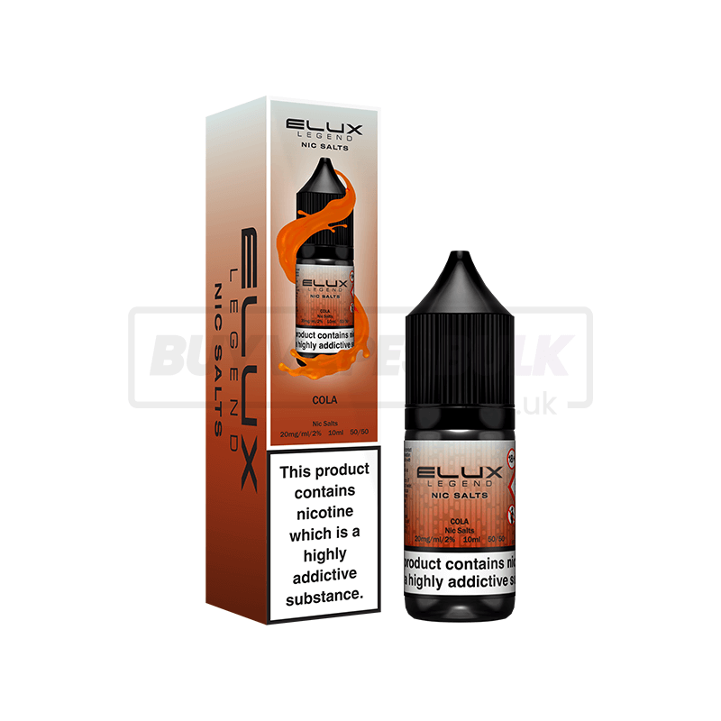 Cola Elux Legend Nic Salt E-Liquid Pack of 10 x (10ml)