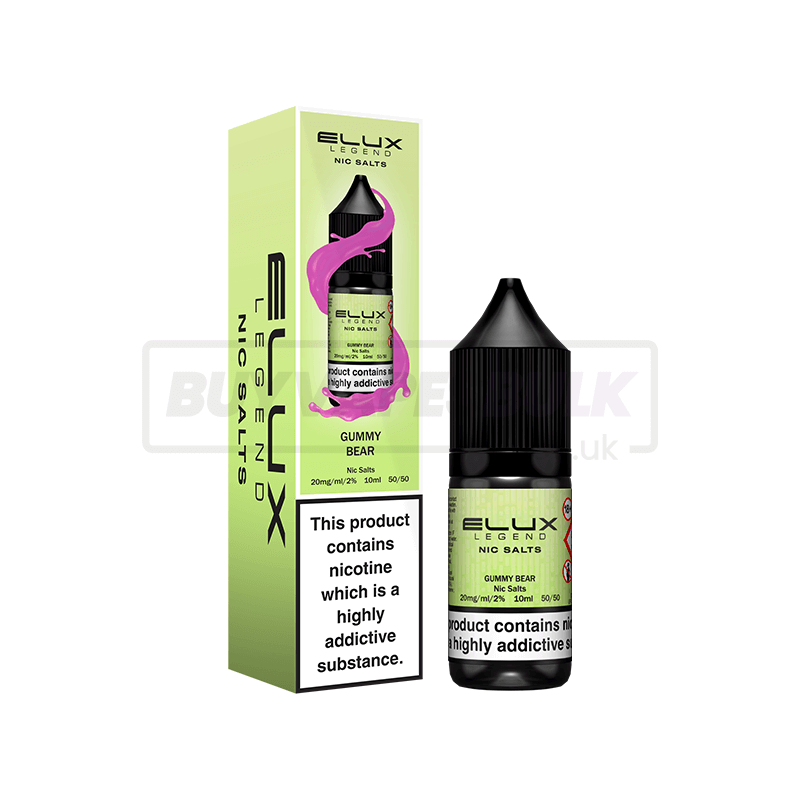 Gummy Bear Elux Legend Nic Salt E-Liquid Pack of 10 x (10ml)