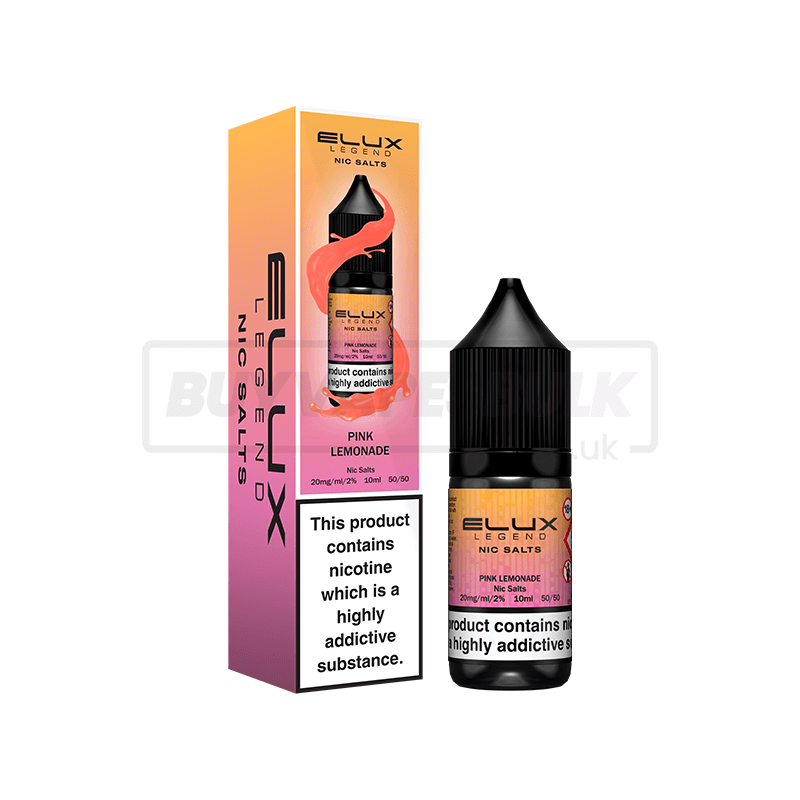Pink Lemonade Elux Legend Nic Salt E-Liquid Pack of 10 x (10ml)