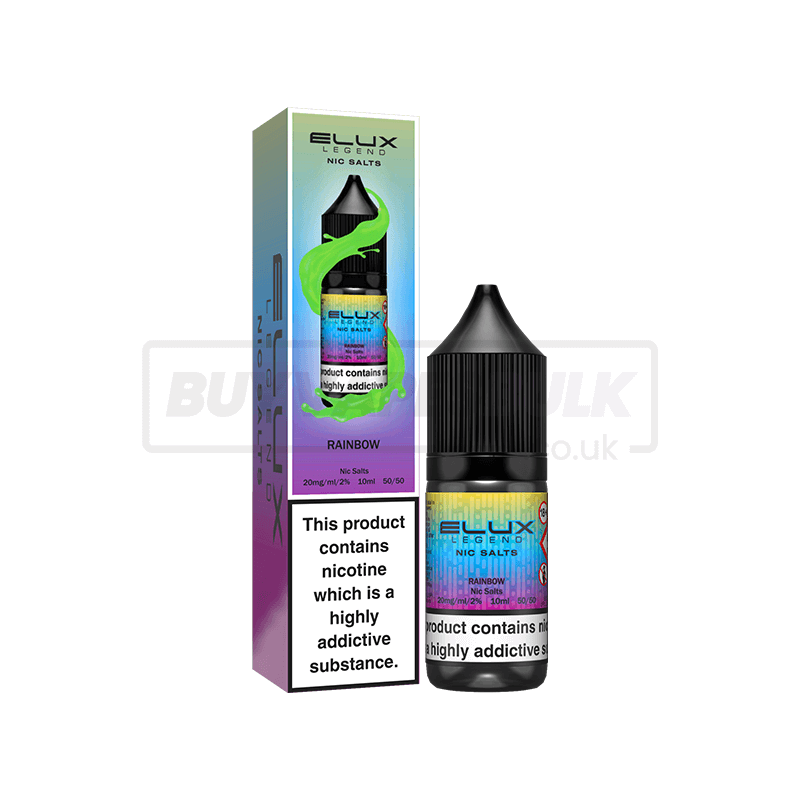 Rainbow Elux Legend Nic Salt E-Liquid Pack of 10 x (10ml)