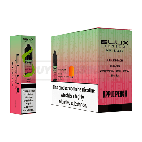 Elux Legend Nic Salts Box of 10 Apple Peach