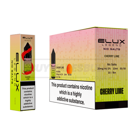 Elux Legend Nic Salts Box of 10 Cherry Lime