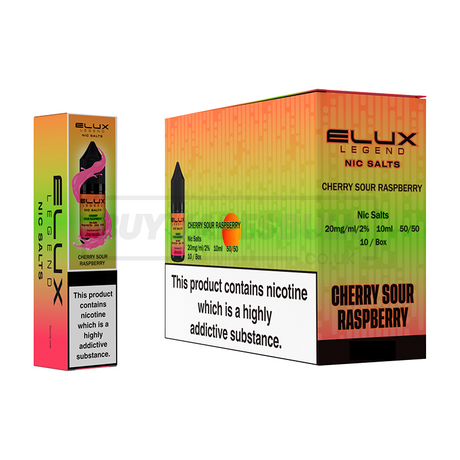 Elux Legend Nic Salts Box of 10 Cherry Sour Raspberry