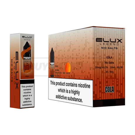 Elux Legend Nic Salts Box of 10 Cola