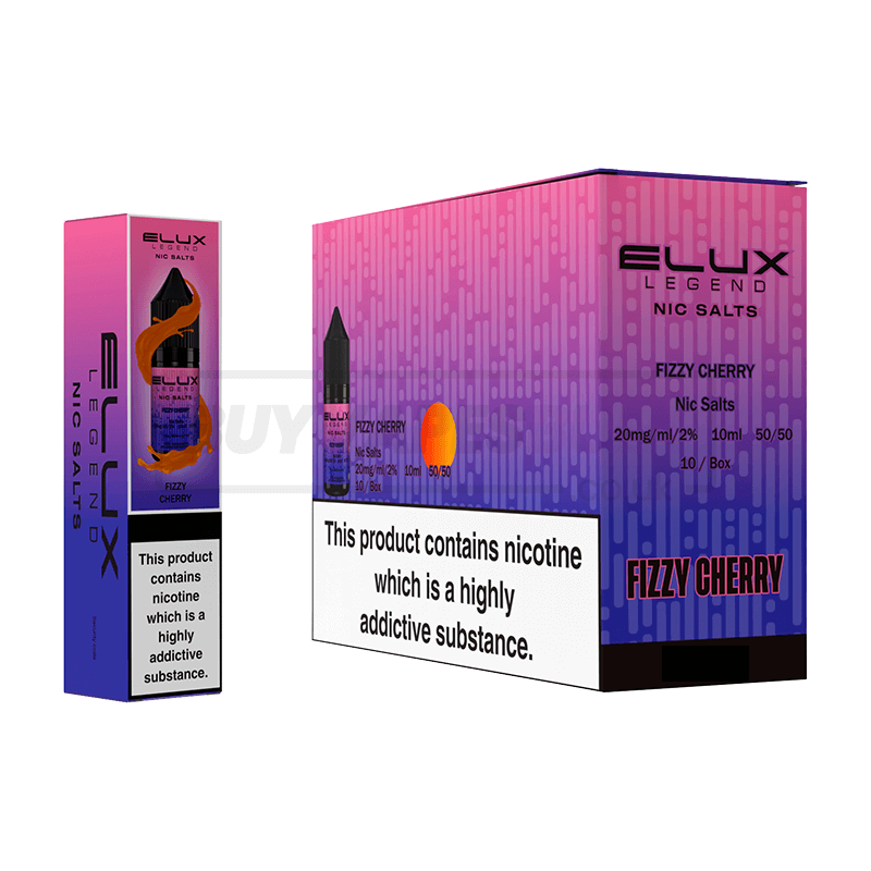 Elux Legend Nic Salts Box of 10 Fizzy Cherry