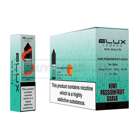 Elux Legend Nic Salts Box of 10 Kiwi Passionfruit