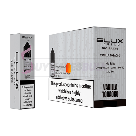 Elux Legend Nic Salts Box of 10 Vanilla Tobacco