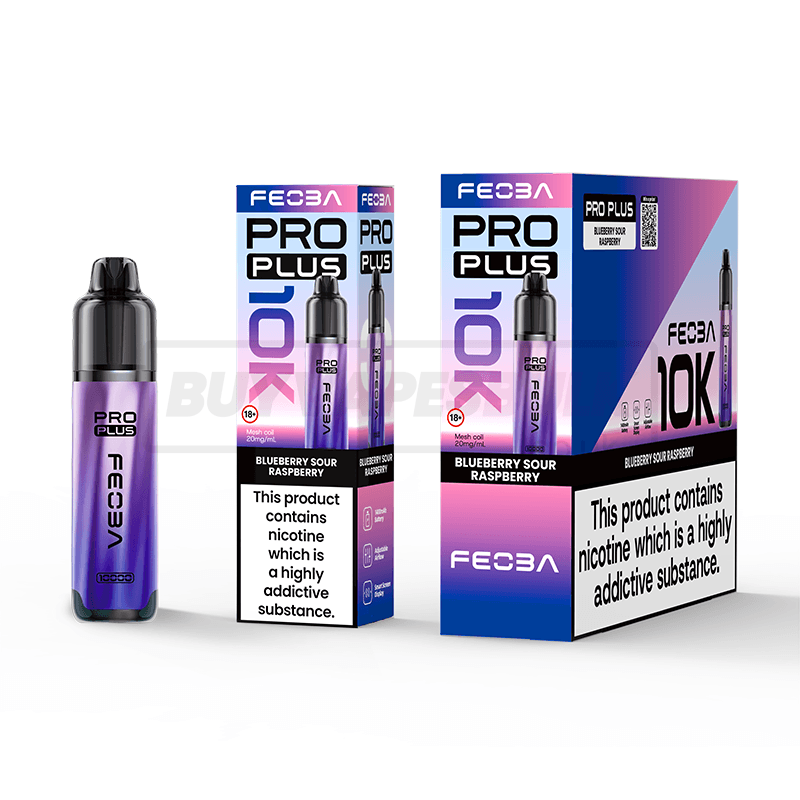 FEOBA Pro Plus 10K Prefilled Vape Kit 5 Pack Blueberry Sour Raspberry