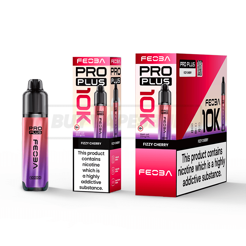 FEOBA Pro Plus 10K Prefilled Vape Kit 5 Pack Fizzy Cherry