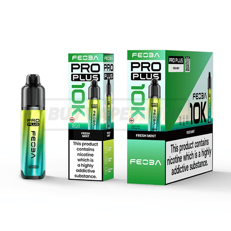 FEOBA Pro Plus 10K Prefilled Vape Kit 5 Pack Fresh Mint