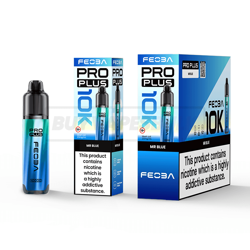 FEOBA Pro Plus 10K Prefilled Vape Kit 5 Pack Mr Blue
