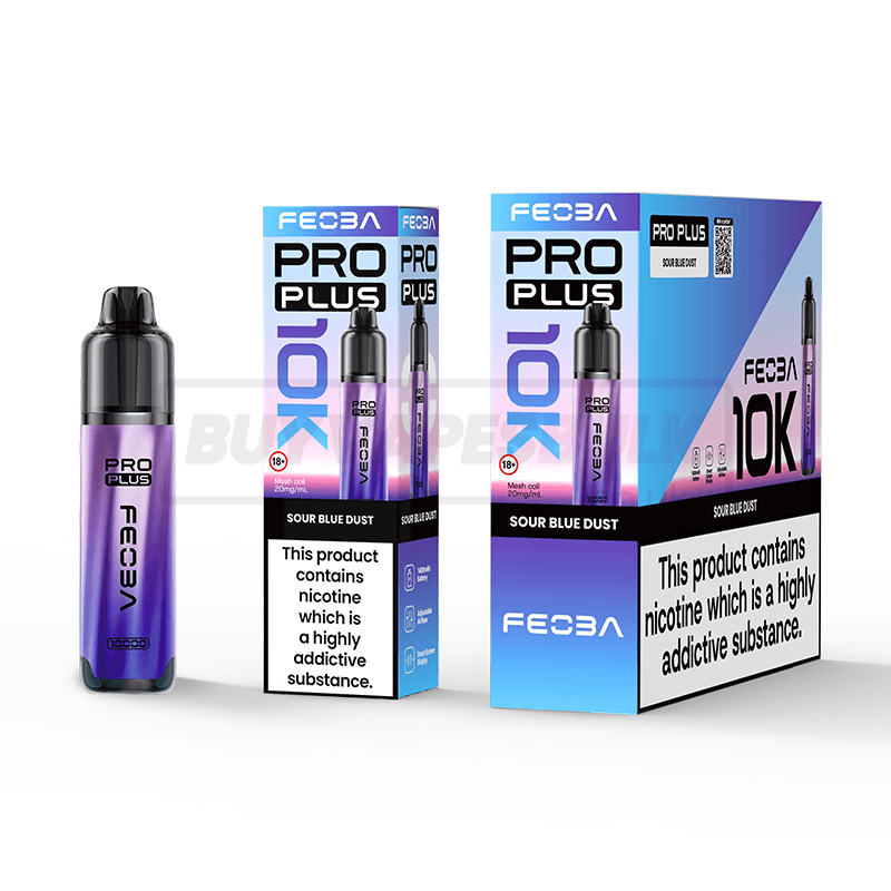 FEOBA Pro Plus 10K Prefilled Vape Kit 5 Pack Sour Blue Dust