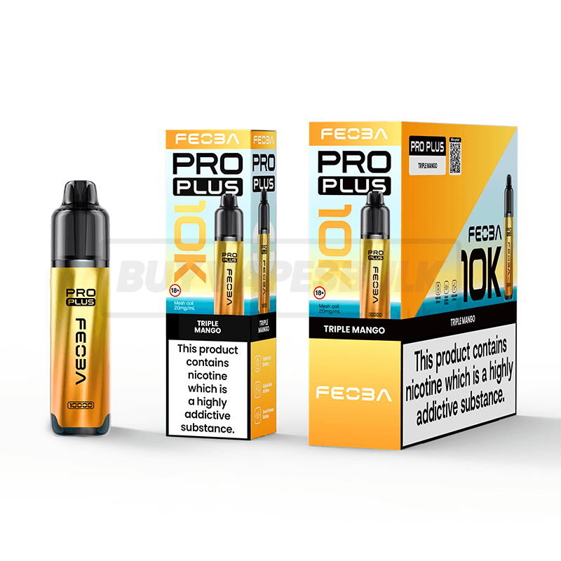 FEOBA Pro Plus 10K Prefilled Vape Kit 5 Pack Triple Mango