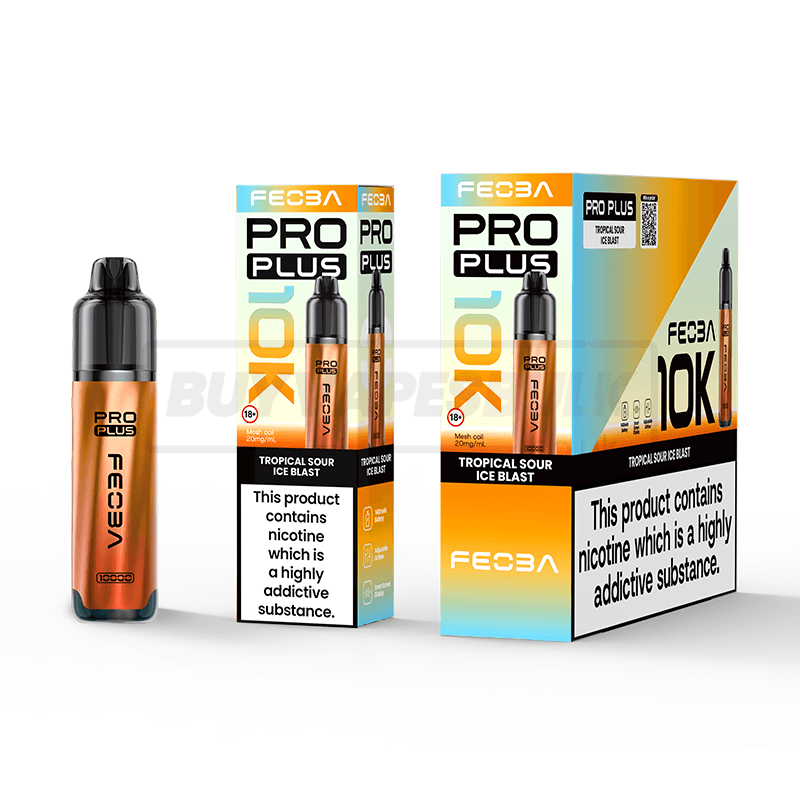 FEOBA Pro Plus 10K Prefilled Vape Kit 5 Pack Tropical Sour Ice Blast