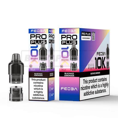 FEOBA Pro Plus 10K Prefilled Pods 5 Pack Blue Razz Gummy