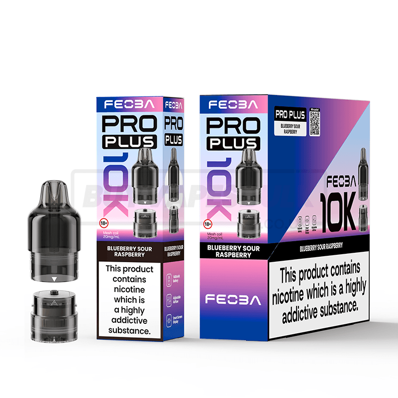 FEOBA Pro Plus 10K Prefilled Pods 5 Pack Blueberry Sour Raspberry