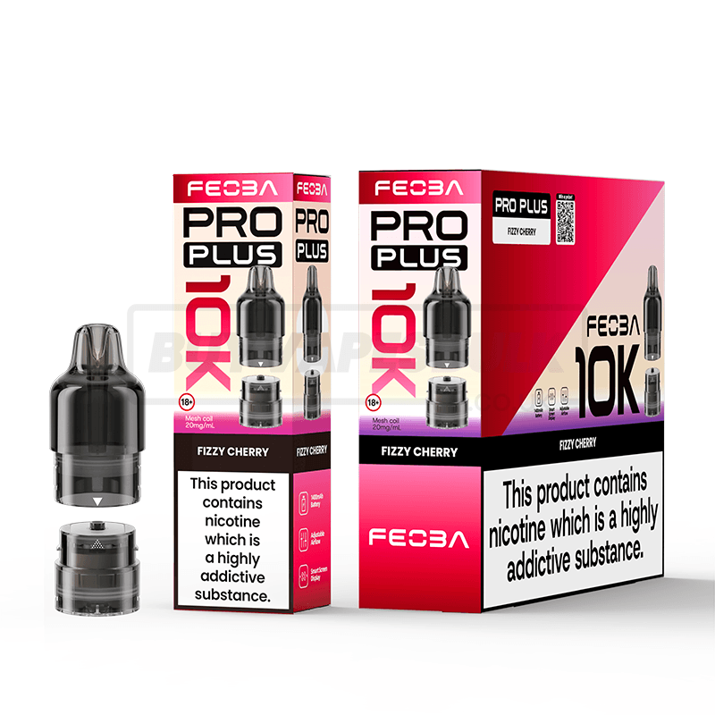 FEOBA Pro Plus 10K Prefilled Pods 5 Pack Fizzy Cherry
