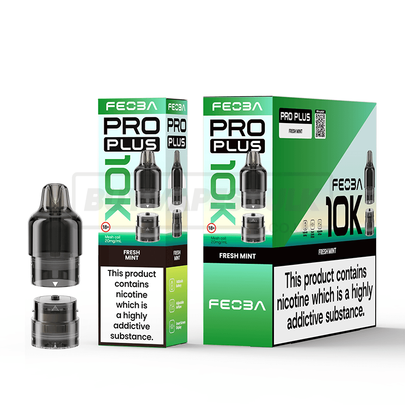 FEOBA Pro Plus 10K Prefilled Pods 5 Pack Fresh Mint