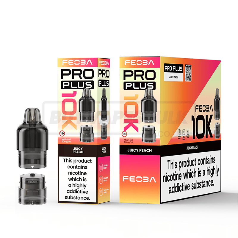 FEOBA Pro Plus 10K Prefilled Pods 5 Pack Juicy Peach