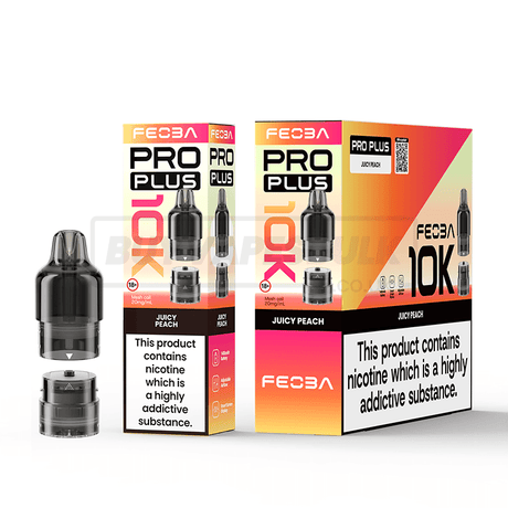 FEOBA Pro Plus 10K Prefilled Pods 5 Pack Juicy Peach