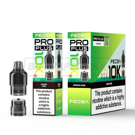 FEOBA Pro Plus 10K Prefilled Pods 5 Pack Lemon Lime