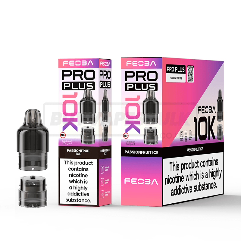 FEOBA Pro Plus 10K Prefilled Pods 5 Pack Passionfruit Ice