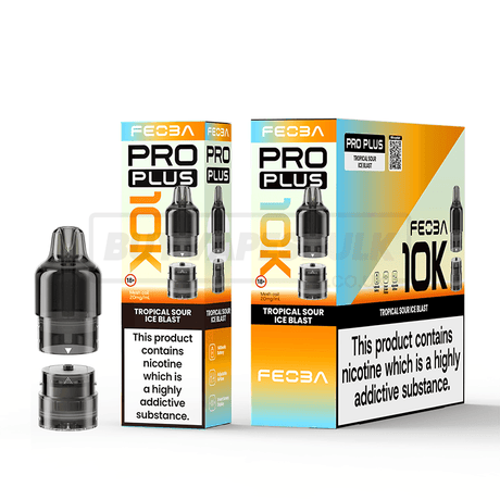 FEOBA Pro Plus 10K Prefilled Pods 5 Pack Tropical Sour Ice Blast