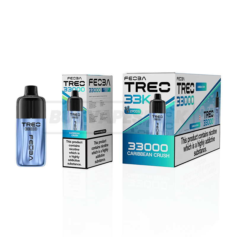 Caribbean Crush Feoba Treo 33K Prefilled Vape Kit 5 Pack