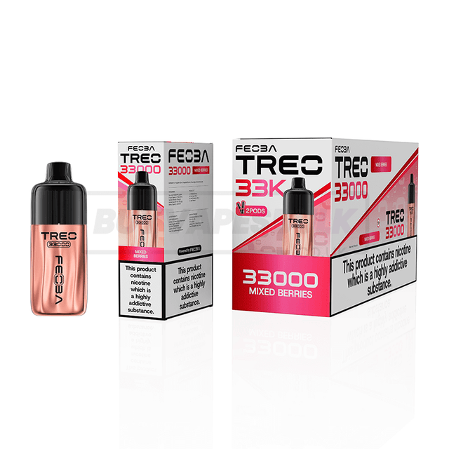Mixed Berries Feoba Treo 33K Prefilled Vape Kit 6 Pack