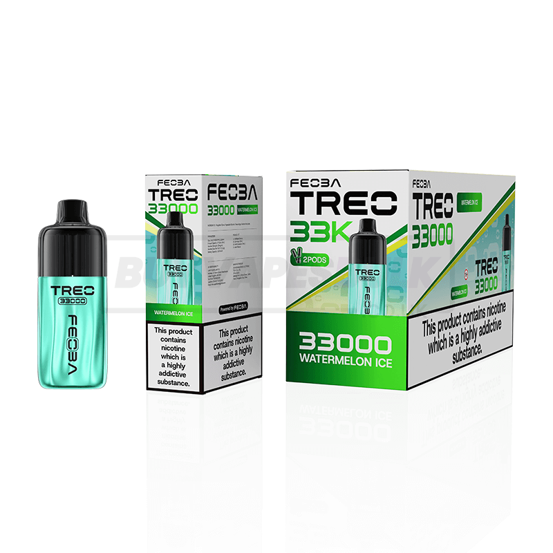 Watermelon Ice Feoba Treo 33K Prefilled Vape Kit 6 Pack