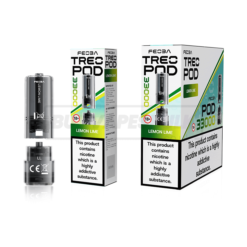 Lemon Lime Feoba Treo 33K Prefilled Pods 5 Pack