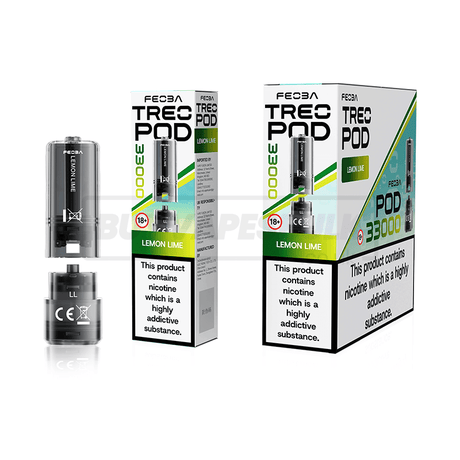 Lemon Lime Feoba Treo 33K Prefilled Pods 5 Pack