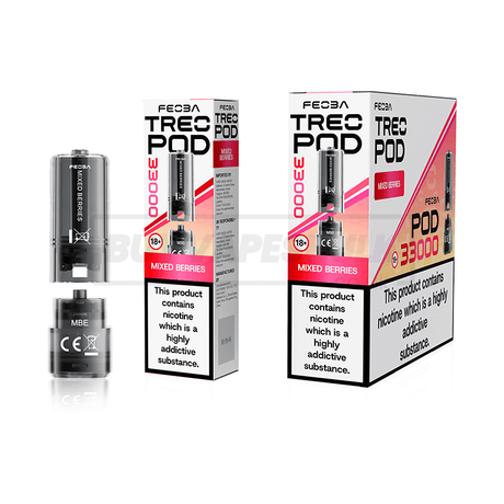 Mixed Berries Feoba Treo 33K Prefilled Pods 5 Pack