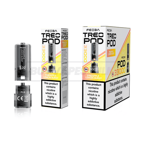 Pineapple Lemon Burst Feoba Treo 33K Prefilled Pods 5 Pack
