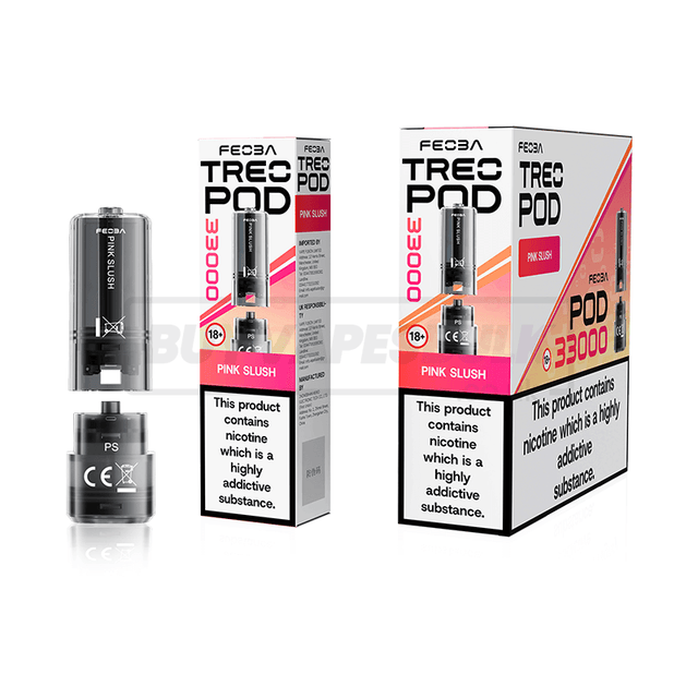 Pink Slush Feoba Treo 33K Prefilled Pods 5 Pack