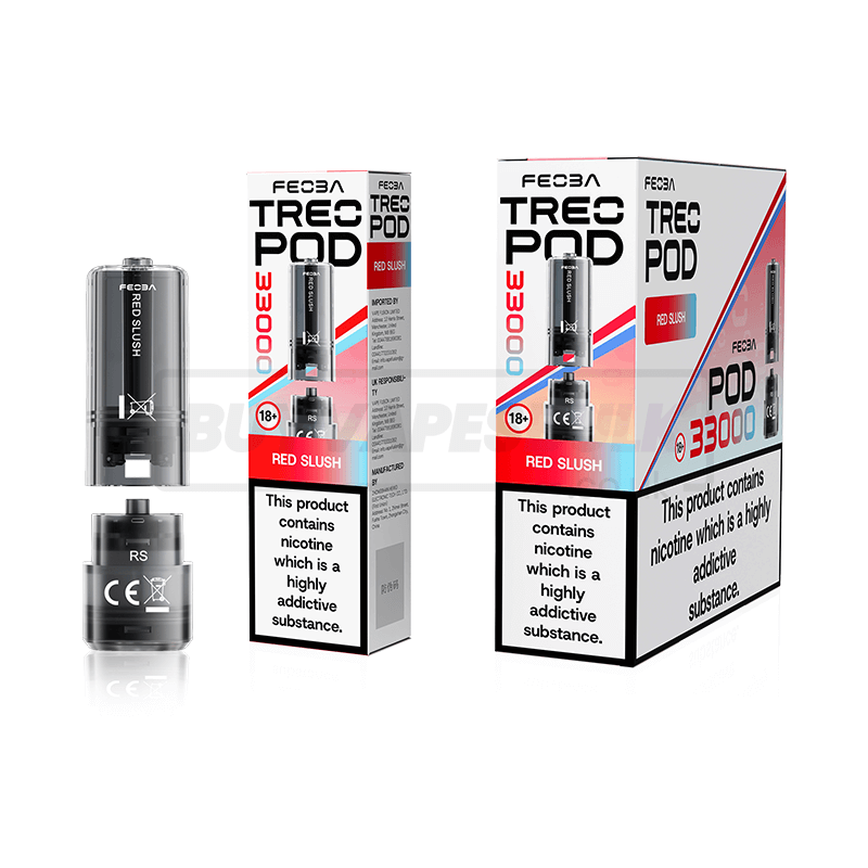Red Slush Feoba Treo 33K Prefilled Pods 5 Pack
