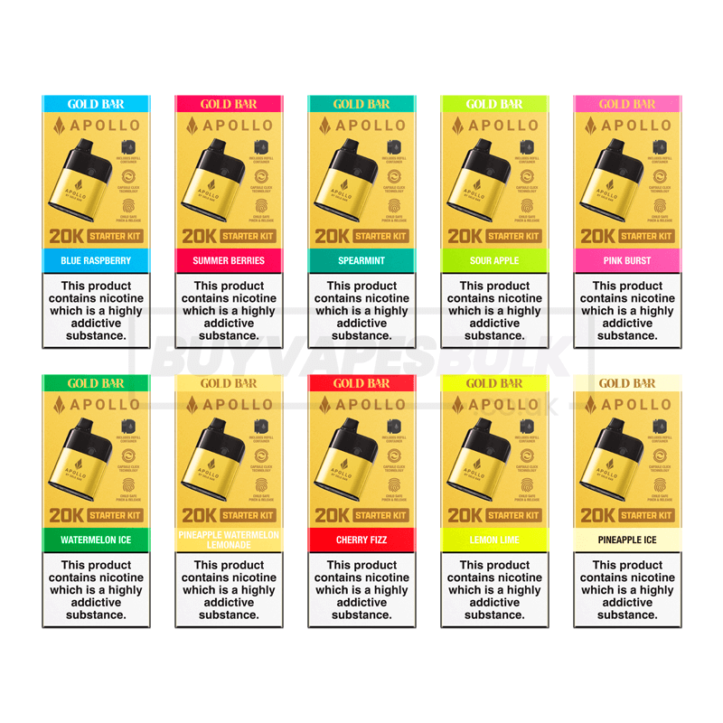 Gold Bar Apollo 20K Prefilled Pod Kit | Buy Vapes Bulk Gold Bar Apollo 20K Prefilled Pod Kit | Buy Vapes Bulk