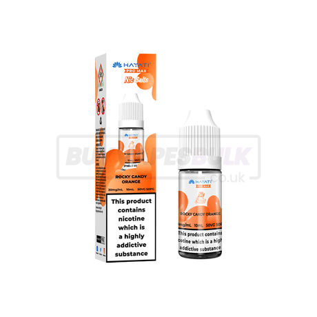 Hayati Pro Max Nic Salts 10 Pack Rocky Candy Orange