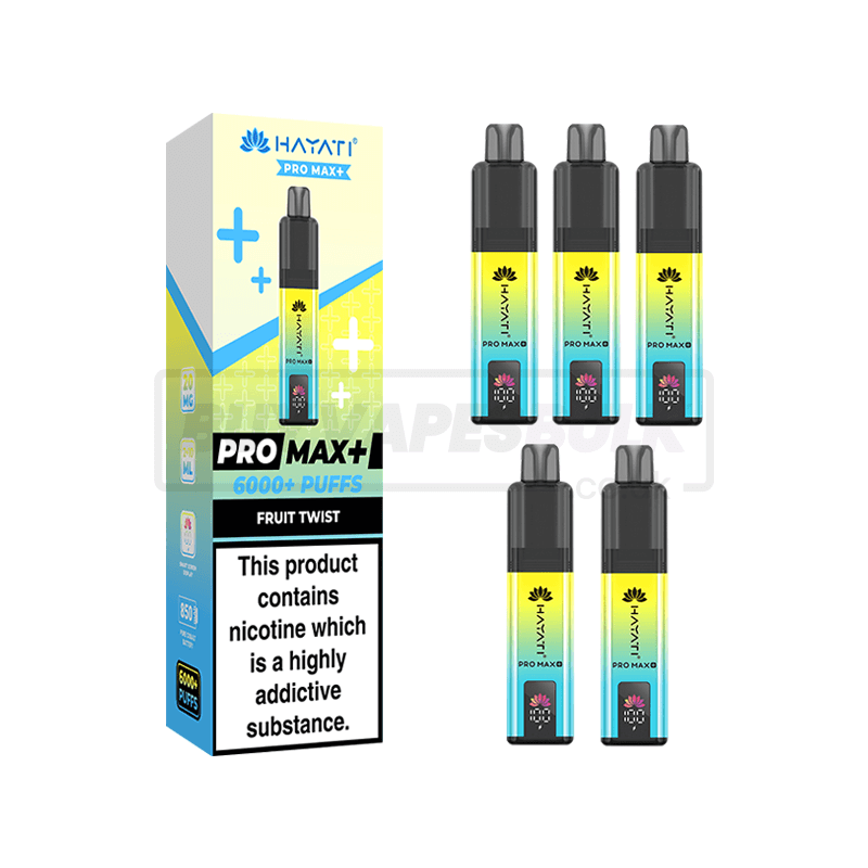 Fruit Twist Hayati Pro Max Plus 6000 5 Pack | Buy Vapes Bulk Fruit Twist Hayati Pro Max Plus 6000 5 Pack | Buy Vapes Bulk